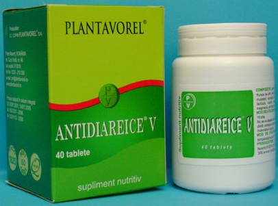 SUPLIMENTE STOMAC- DIGESTIE- COLON - PV ANTIDIAREICE 40CP