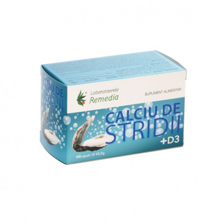 SUPLIMENTE VITAMINE ȘI MINERALE - REM CALCIU DE STRIDII CU D 3 60 CPS