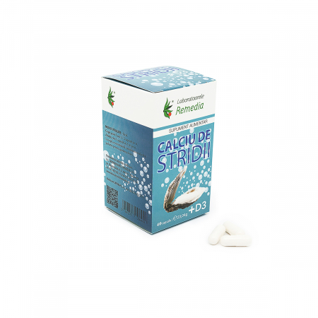 SUPLIMENTE VITAMINE ȘI MINERALE - REM CALCIU STRIDII +D3 40CP