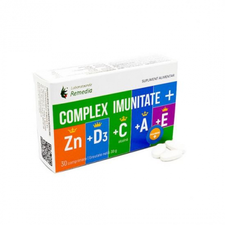 SUPLIMENTE VITAMINE ȘI MINERALE - REM CMPLEX  ZN-D3-C-A-E 30