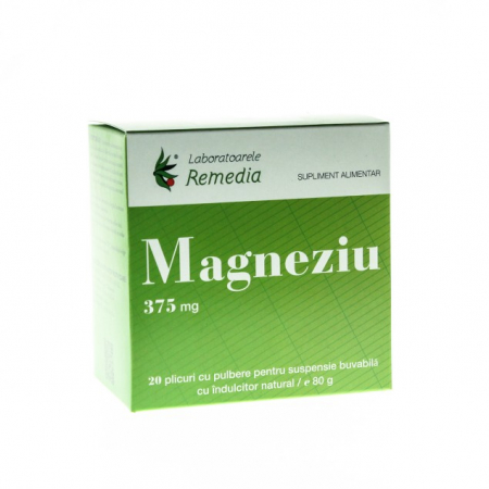 SUPLIMENTE VITAMINE ȘI MINERALE - REM MG 375MG 20DZ