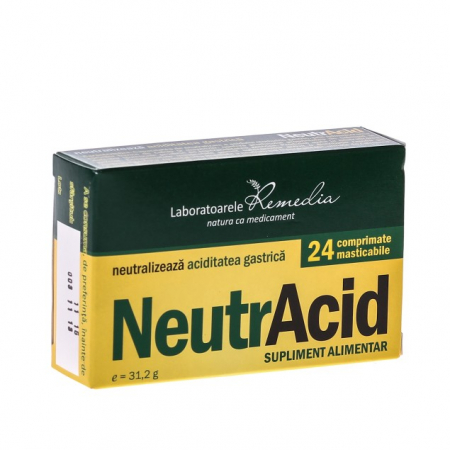 SUPLIMENTE STOMAC- DIGESTIE- COLON - REM NEUTRACID 24CP