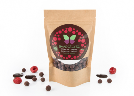 FOOD - REM SFERE CEREALE CIOCOLATA +ZMEURA 100G