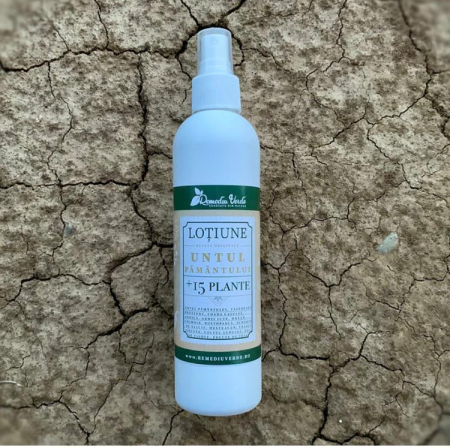 CREME ANTIINFLAMATOARE-CIRCULAȚIE - REMEDIU VERDE LOTIUNE UNTU PAM +15 PLANTE
