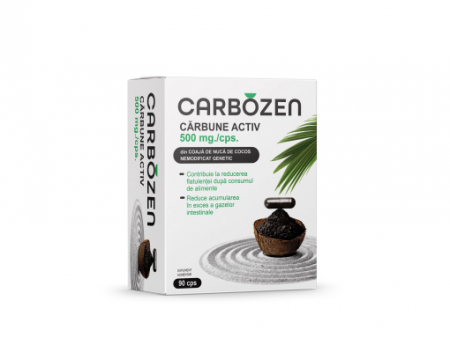 SUPLIMENTE STOMAC- DIGESTIE- COLON - RN CARBOZEN CARBUNE ACTIV 500 MG 30 CP