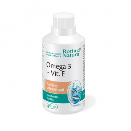 SUPLIMENTE COLESTEROL - RN OMEGA 3 + VITAMINA E 90CP