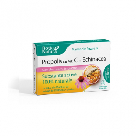 SUPLIMENTE RĂCEALĂ- APARAT RESPIRATOR ANTIVIRAL - RN PROPOLIS + C+ECHINA +MIERE 30CP