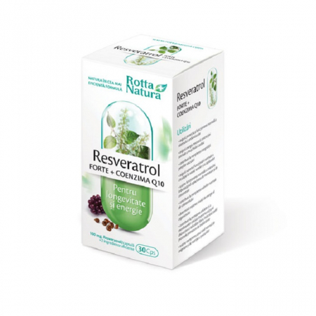 SUPLIMENTE CARDIO VASCULARE - RN RESVERATROL FORTE +COENZ Q10 30CP