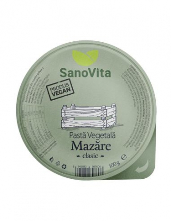 FOOD - SANO PASTA VEGETALA MAZARE CLASIC 100G