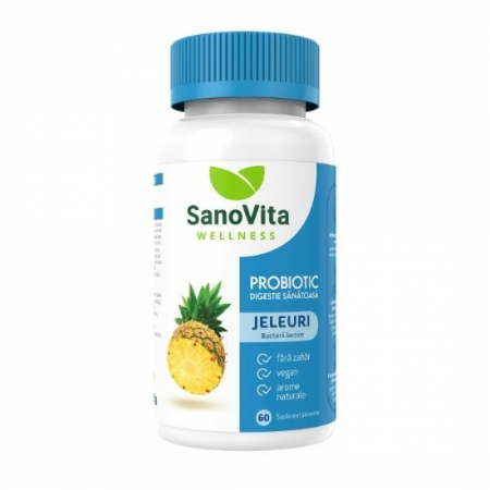 SUPLIMENTE STOMAC- DIGESTIE- COLON - SANO PROBIOTIC ADULTI 60 JELEURI