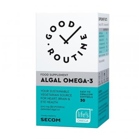 SUPLIMENTE CARDIO VASCULARE - SECOM ALGAL OMEGA 3 GOOD ROUTINE 30 CPS