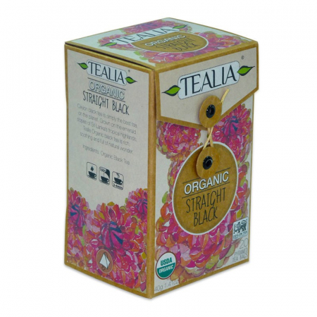 CEAIURI - SECOM CEAI ORGANIC STRAIGHT BLACK 20DZ PIRAMIDA X 2G