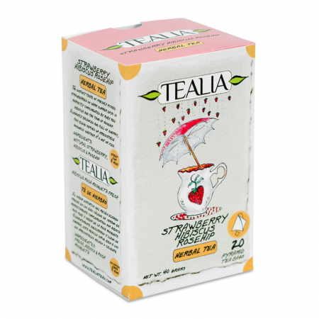 CEAIURI - SECOM CEAI SRAWBERRY HIBISCUS ROSEHIP 20DZ PIRAMIDA X 2G
