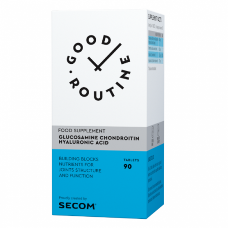 SUPLIMENTE ARTICULATII ANTIINFLAMATOARE - SECOM GLUCOZAMIN CONDROITIN HYALURONIC 90 CPS GOOD ROUTIN