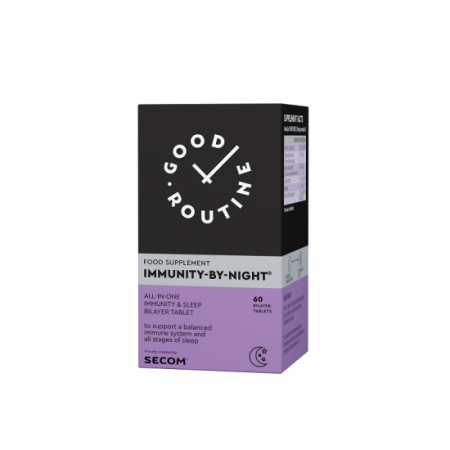 SUPLIMENTE DIVERSE - SECOM IMMUNITY BY NIGHT GOOD ROUTINE 60 CP DUBLU STRAT