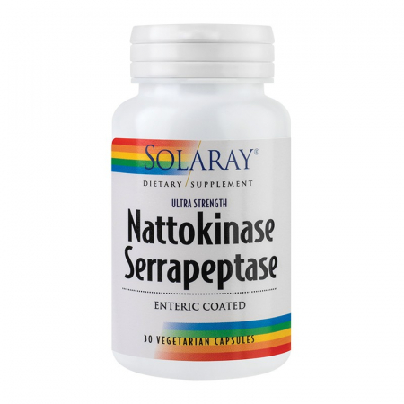 SUPLIMENTE ANTIOXIDANȚI-ANTITUMORAL - SECOM NATTOKINASE SERRAPEPTASE 30CP