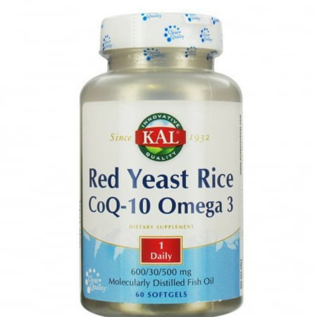 SUPLIMENTE COLESTEROL - SECOM RED YEAST RICE CO Q10 OMEGA 3 60CP