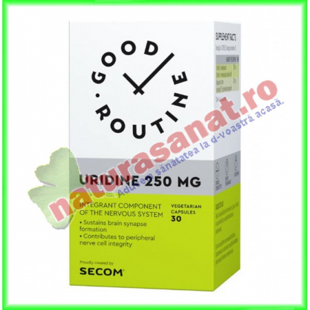 SUPLIMENTE SOMN DEPRESIE SISTEM NERVOS - SECOM URIDINE 250 MG 30 CPS GOOD ROUTIE
