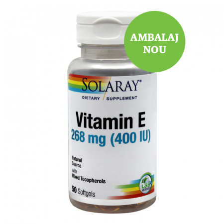 SUPLIMENTE VITAMINE ȘI MINERALE - SECOM VIT E 400UI 50CP