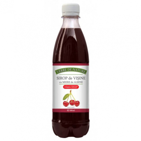 SIROPURI - SIROP VISINE CU ZAHAR INVERTIT SI MIERE 500ML