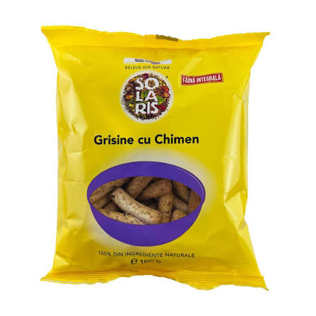 FOOD - SOLARIS GRISINE FAINA INTEGR SI CHIMEN 100 G