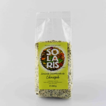 FOOD SEMINȚE- OLEAGINOASE - SOLARIS SEM DECORT CANEPA 250G