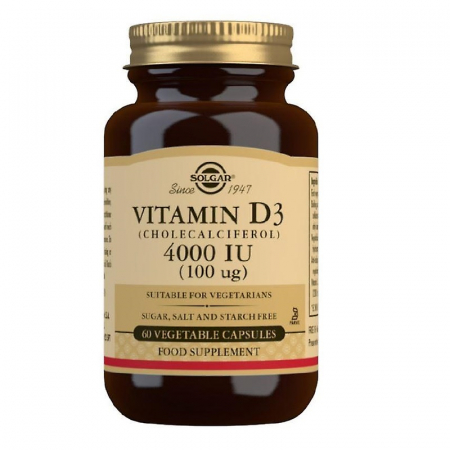 SUPLIMENTE VITAMINE ȘI MINERALE - SOLGAT VIT D3 4000IU 60CP
