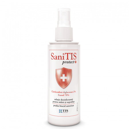 CREME CORP-MASAJ-MAINI -CALCAIE - TIS SOLUTIE DEZINFECTANTA SANI TIS SPRAY 110 ML