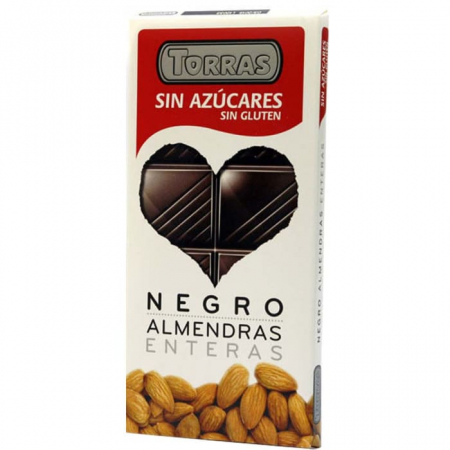 FOOD - TOBRA CIOCO NEAGRA CU MIGDALE 150G