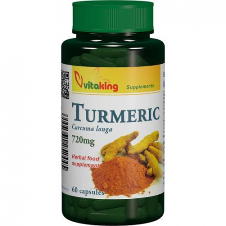 SUPLIMENTE ARTICULATII ANTIINFLAMATOARE - VITAKING TURMERIC CURCUMA 60CP