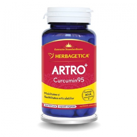 SUPLIMENTE ARTICULATII ANTIINFLAMATOARE - VITALIA ARTRO+ CURCUMIN95 60CP/60+10cp