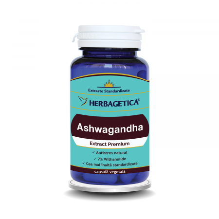 SUPLIMENTE ANTIOXIDANȚI-ANTITUMORAL - VITALIA ASHWAGANDA 60CP