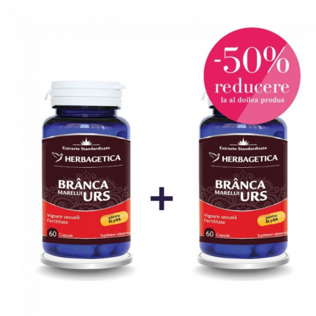 SUPLIMENTE TONICE - VITALIA BRANCA MARELUI URS 60CP+60 CP -50%RED LA AL 2