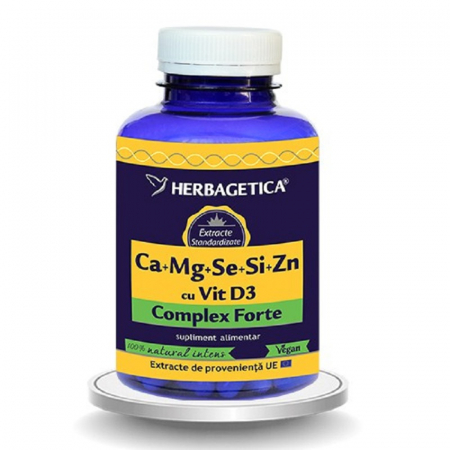 Produse - VITALIA CA+MG+SE+SI+ZN + D3 120CP
