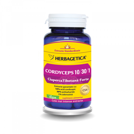 SUPLIMENTE ANTIOXIDANȚI-ANTITUMORAL - VITALIA CORDYCEPS 60CP/60+10 CP