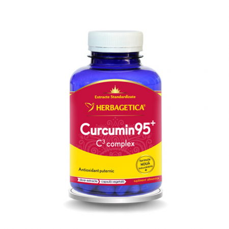 SUPLIMENTE ARTICULATII ANTIINFLAMATOARE - VITALIA CURCUMIN 95 C3 COMPLEX 120CP