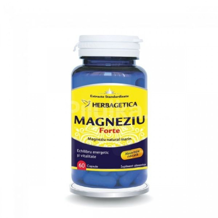 SUPLIMENTE VITAMINE ȘI MINERALE - VITALIA MAGNEZIU FORTE 60 CPS