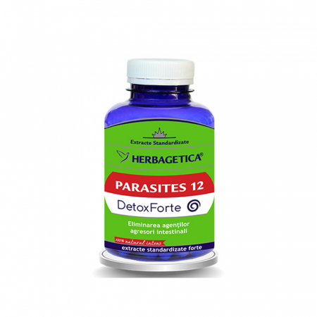 SUPLIMENTE DETOXIFIERE ANTIPARAZITARE - VITALIA PARASITES 12 DETOX FORTE 120CP