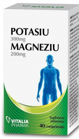 SUPLIMENTE TONICE - VITALIA POTASIU +MG 40CP