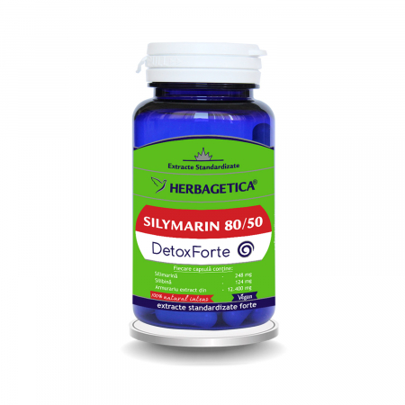 SUPLIMENTE HEPATOPROTECTOARE-BILA - VITALIA SILYMARIN 80/50 DETOX FORTE 60CP