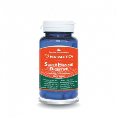 SUPLIMENTE STOMAC- DIGESTIE- COLON - VITALIA SUPER ENZIME DIGESTIVE 30 CPS
