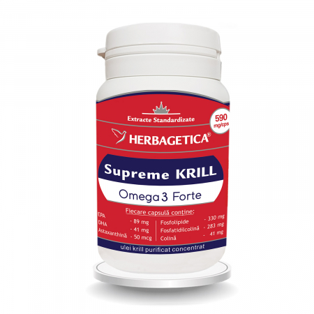 SUPLIMENTE COLESTEROL - VITALIA SUPREME KRILL OMEGA 3 FORTE 60CP