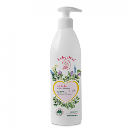 ȘAMPOANE- BALSAM- LOTIUNI-GELURI-PASTA DINTI - VIVA GEL DUS ALOE +SHEA BEBE 500ML