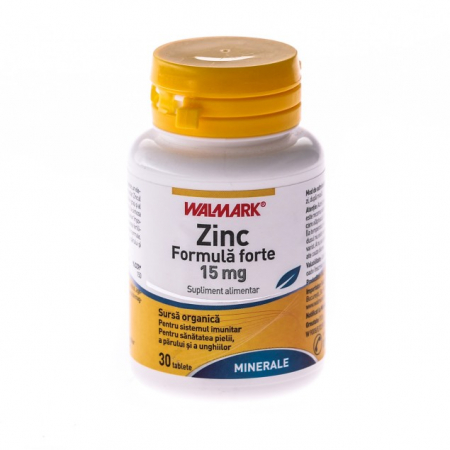 SUPLIMENTE VITAMINE ȘI MINERALE - WALMARK ZINC FORTE 30TBL