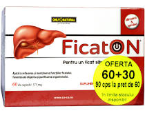 SUPLIMENTE HEPATOPROTECTOARE-BILA - YK ON FICATON 575MG 60CP PROMO