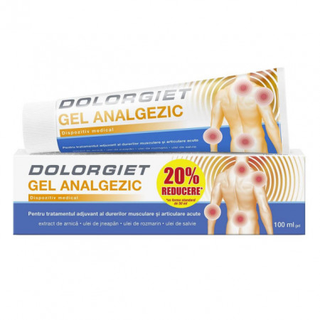 CREME ANTIINFLAMATOARE-CIRCULAȚIE - ZDR DOLORGIET GEL ANALGEZIC 100ML