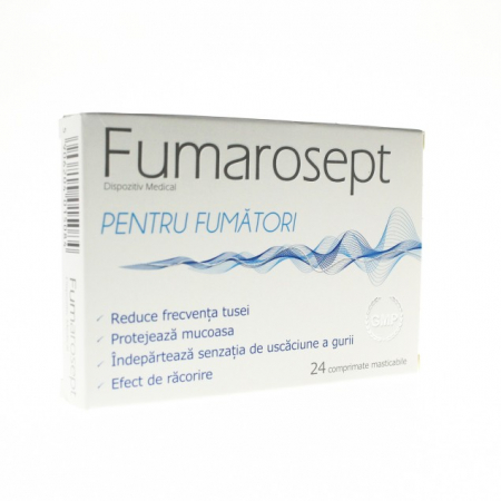 SUPLIMENTE RĂCEALĂ- APARAT RESPIRATOR ANTIVIRAL - ZDR FUMAROSEPT 24CP