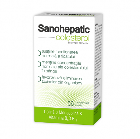 SUPLIMENTE HEPATOPROTECTOARE-BILA - ZDR SANOHEPATIC COLESTEROL 56CP