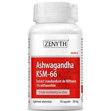 SUPLIMENTE  HORMONALE - ZENYTH ASHWAGANDA KSM 66 30 CPS