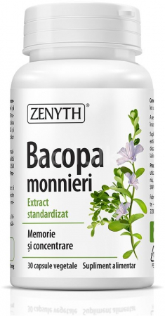 SUPLIMENTE MEMORIE SI CIRCULATIE - ZENYTH BACOPA MONNIERI 30 CP